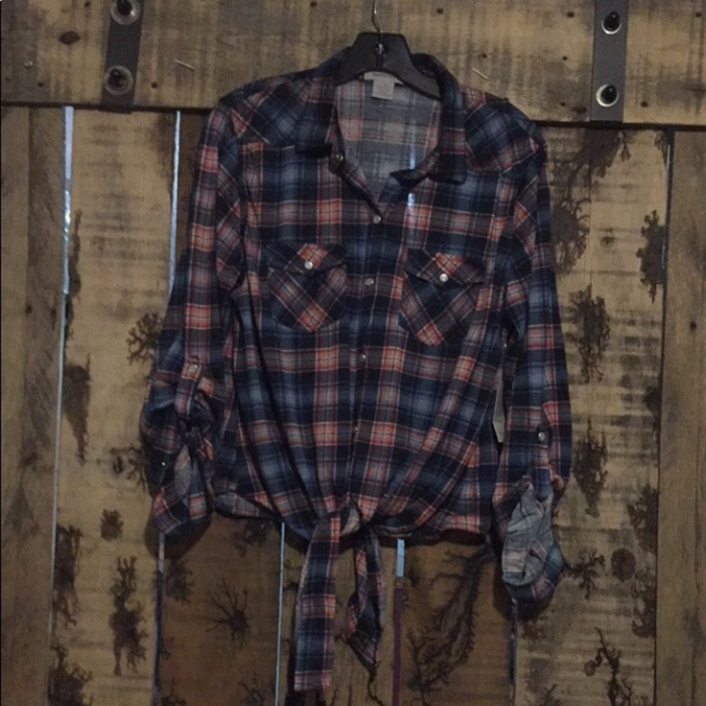 Tie up flannel